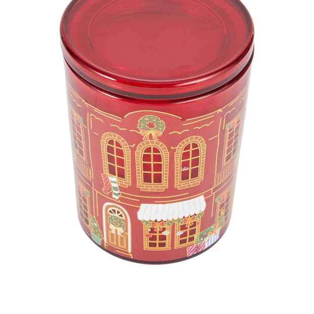 Anko Christmas Jolly Jingle Town Glowing Scene Candle