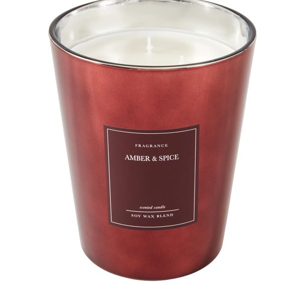 Anko Christmas XL Fig Metallic Glass Candle