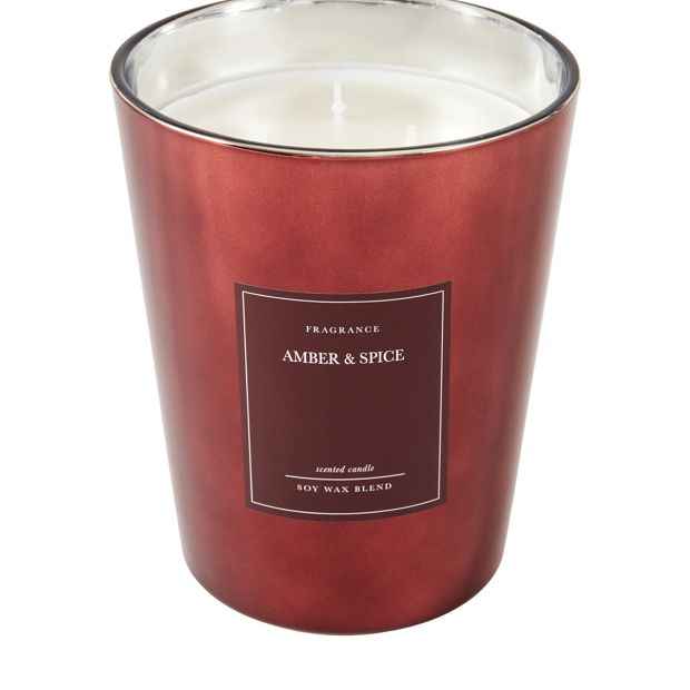 Anko Christmas XL Fig Metallic Glass Candle