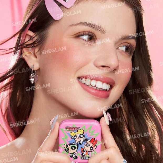 The Powerpuff Girls x SHEGLAM Tough Love Shimmer Blush - Utonium