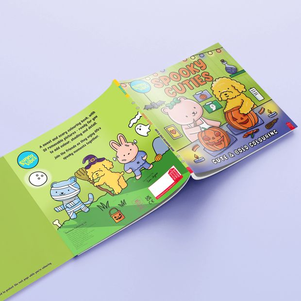 Sunny Vibes: Spooky Cuties Cute & Bold Colouring Book