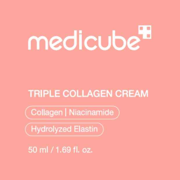 Medicube Triple Collagen Cream 50ml - Collagen, Niacinamide and Hydrolyzed Elastin