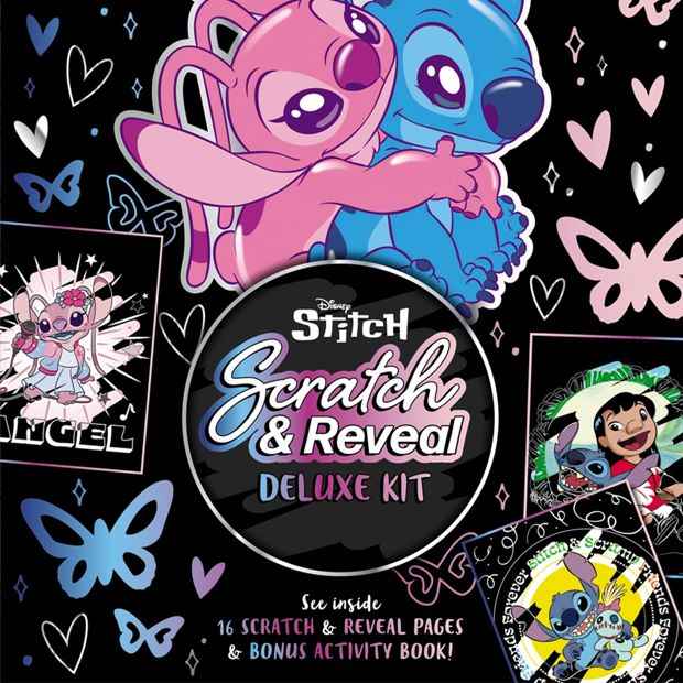 Disney Stitch Scratch and Reveal Deluxe Kit - Book
