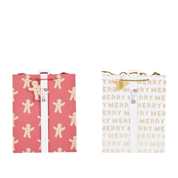 Anko 4 Pack Large Gift Bags - Assorted