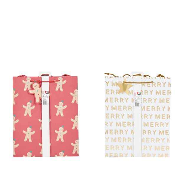 Anko 4 Pack Large Gift Bags - Assorted