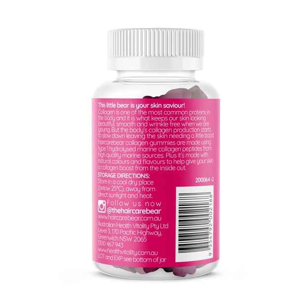 50 Pack Haircarebear Collagen Gummies 150g