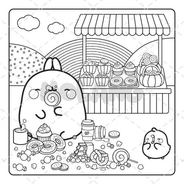 Molang Cafe Cuties: A Cosy Colouring Book