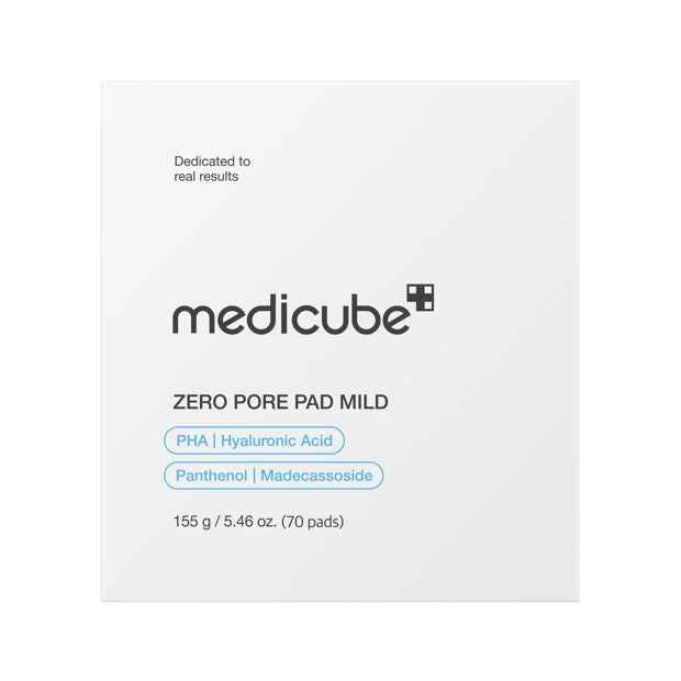 Medicube 70 Piece Zero Pore Pad Mild 155g - PHA, Hyaluronic Acid, Madecassoside and Panthenol