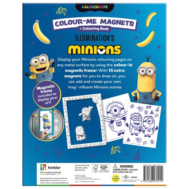 Illumination's Minions: Kaleidoscope Colour-Me Magnets Colouring Book