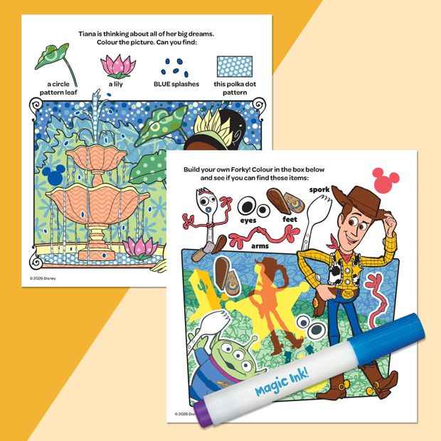 INKredibles Disney Pixar Mess Free Magic Ink Pictures - Book