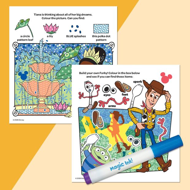 INKredibles Disney Pixar Mess Free Magic Ink Pictures - Book