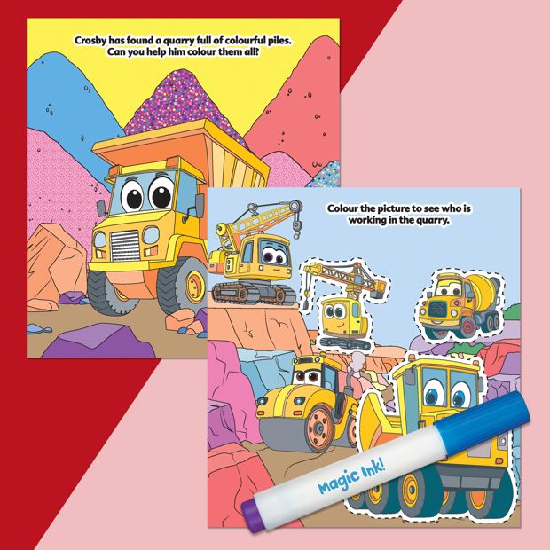 INKredibles Diggers & Dumpers Mess Free Magic Ink Pictures - Book