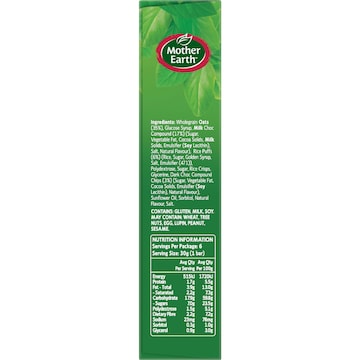 Mother Earth Chewy Muesli Bars Choc Chip 180g