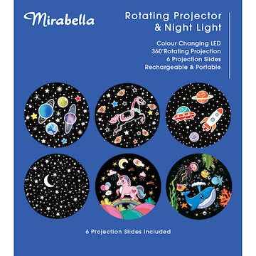Mirabella Rotating Projector & Night Light each