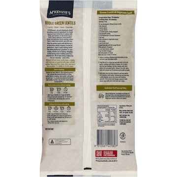 McKenzie's Green Lentil Whole 1kg
