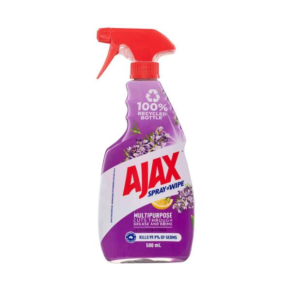 AJAX SPRAY N WIPE TRIGGER CLEANER:LAVENDER & CITRUS:.:500ML