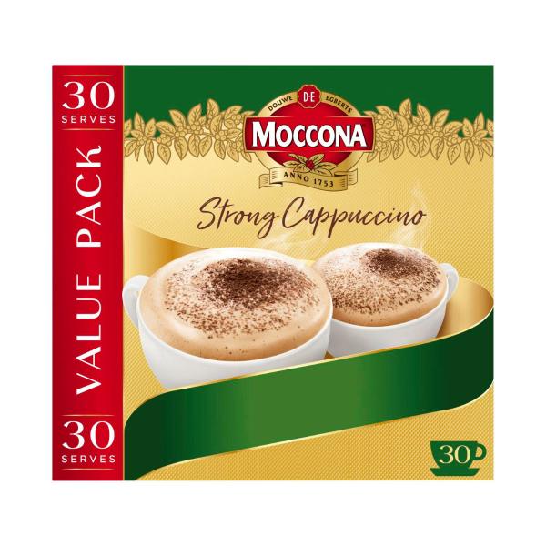 MOCCONA CAFE CLASSICS STRONG CAPPUCCINO SACHETS 30 PACK