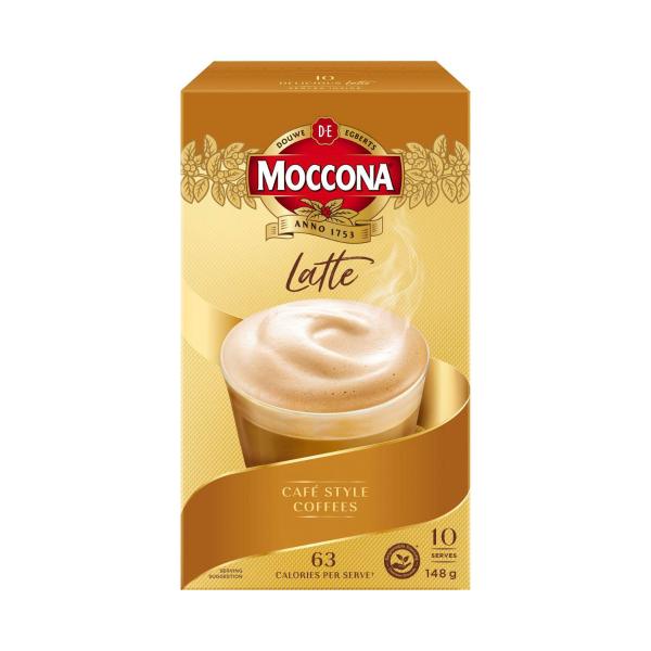 MOCCONA CAFE CLASSICS LATTE SACHETS 10 PACK