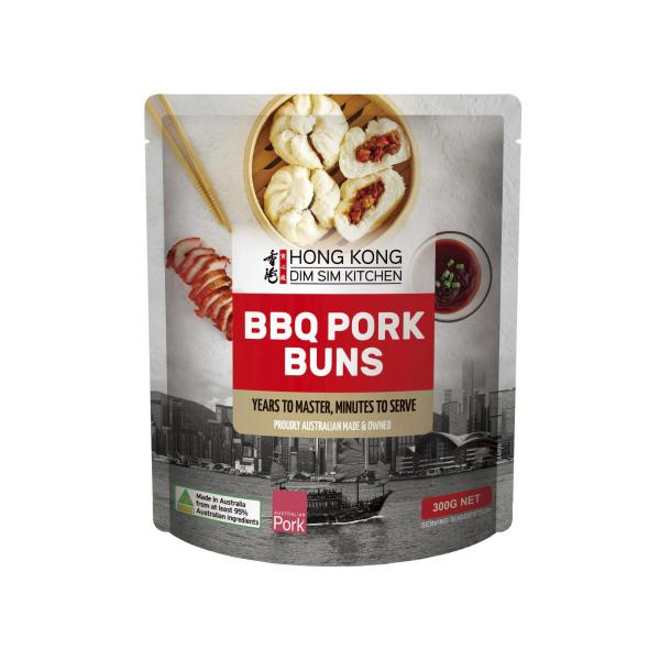 HONG KONG DIM SIM KITCHEN BBQ PORK BUNS 300G