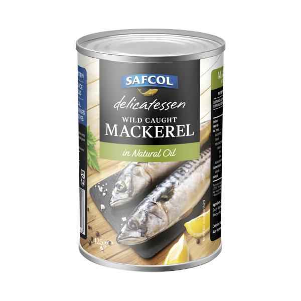 SAFCOL WILD CAUGHT MACKEREL 425G IN OIL