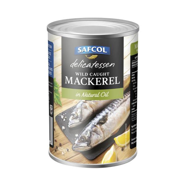 SAFCOL WILD CAUGHT MACKEREL 425G IN OIL