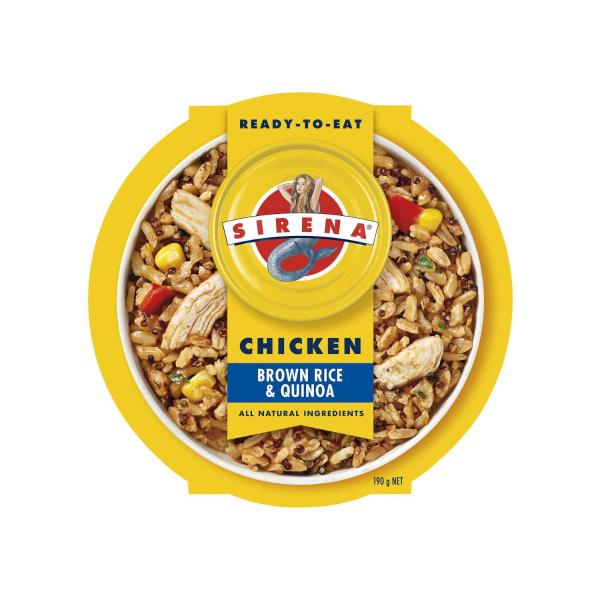 SIRENA BROWN RICE & QUINOA WITH CHICKEN 190g