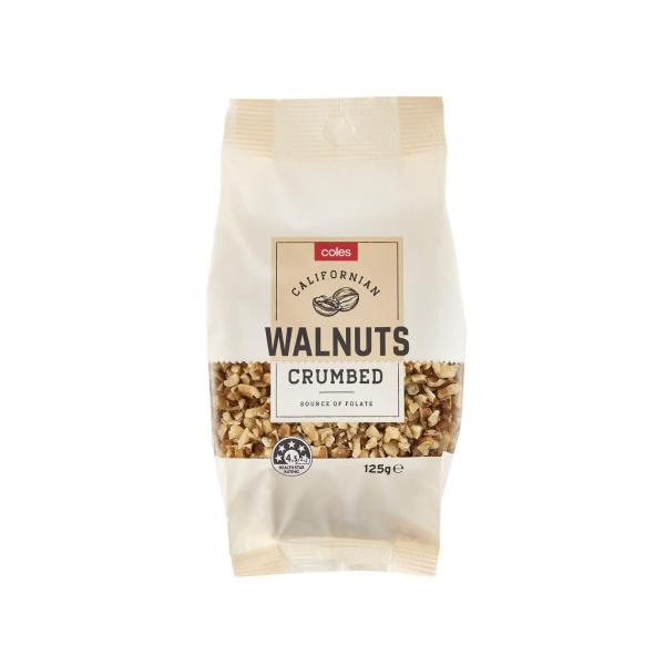 COLES CRUMBED WALNUTS 125G