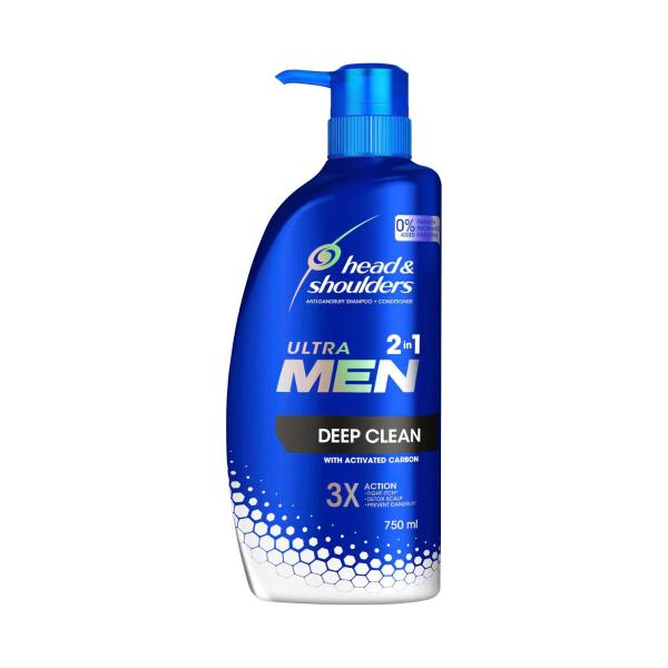 HEAD AND SHOULDERS ULTRAMEN 2IN1 SHAMPOO ANTI DANDRUFF DEEP CLEAN 750ML
