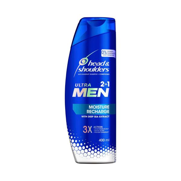 HEAD & SHOULDERS ULTRAMEN 2IN1 MOISTURE RECHARGE 400ML