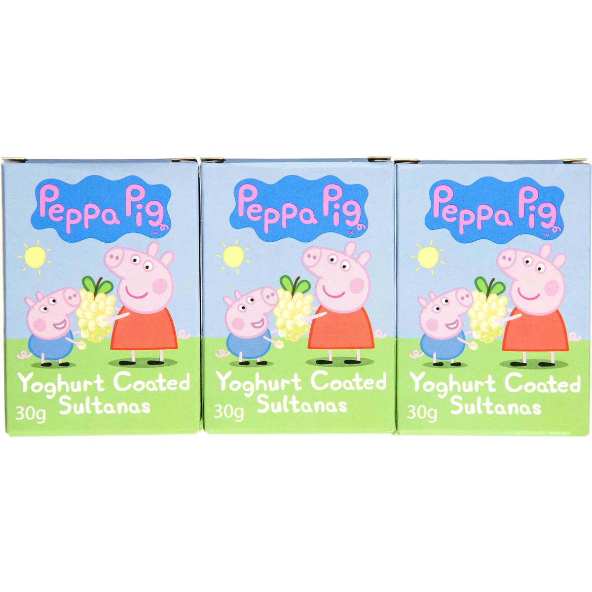 Peppa Pig Sultanas Yoghurt Coated 6x30g