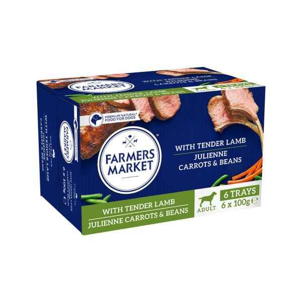Adult Wet Dog Food Tender Lamb With Julienne Carrot & Bean 6x100g