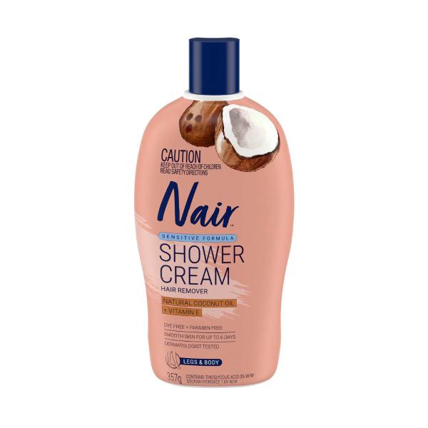 NAIR SHOWER HAIR REMOVAL CREAM SENSITIVE 357G