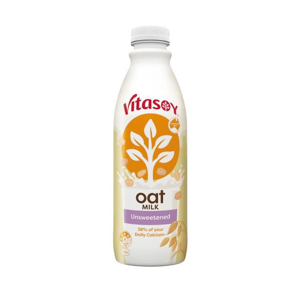 VITASOY OAT UNSWEETENED MILK 1 LITRE