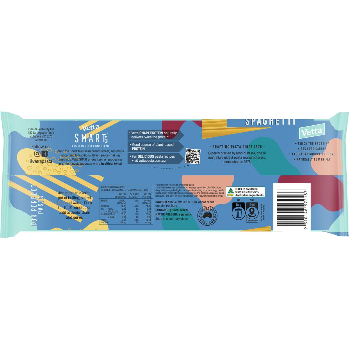 Vetta SMART Protein Spaghetti Pasta 375g