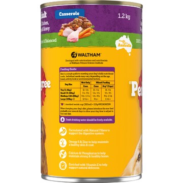 Pedigree Casserole With Chicken & Gravy Wet Dog Food Can 1.2kg