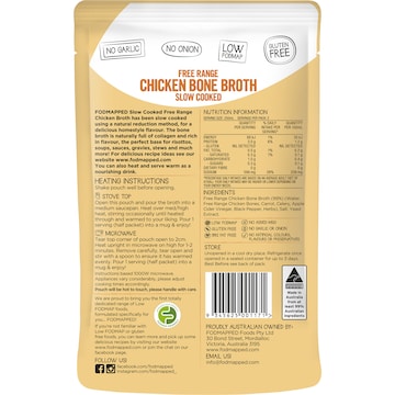 Fodmapped For You Free Range Chicken Bone Broth 500mL
