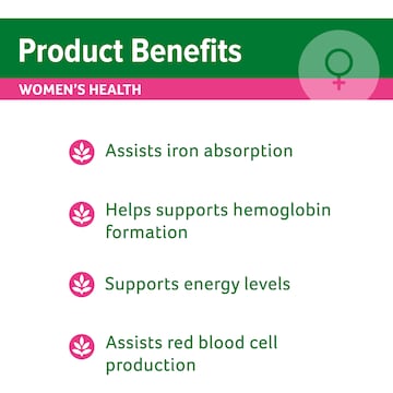 Cenovis Iron Plus Tablets For Women's Health 80 pack