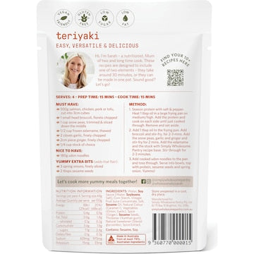 Simply Wholesome Pantry Teriyaki Recipe Base 175g