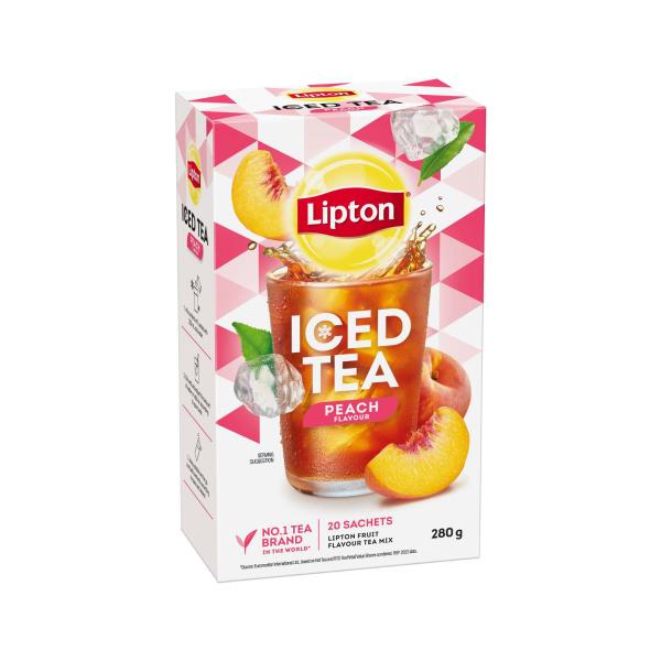 LIPTON PEACH ICED TEA SACHETS 20 PACK