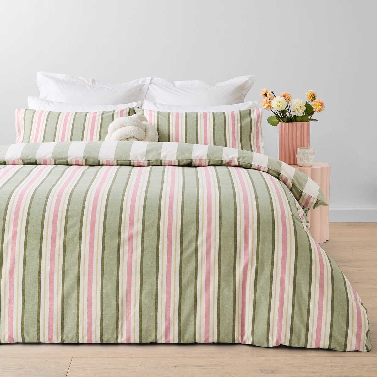 Alexis Cotton Rich Reversible Quilt Cover Set - Double Bed