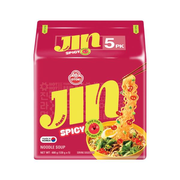 OTOKI JIN RAMEN SPICY INSTANT NOODLES 5 PACK X 120G