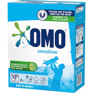 OMO Sensitive Laundry Powder Detergent 2kg