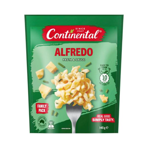 CONTINENTAL PASTA & SAUCE FAMILY :ALFREDO:.:145 GRAM