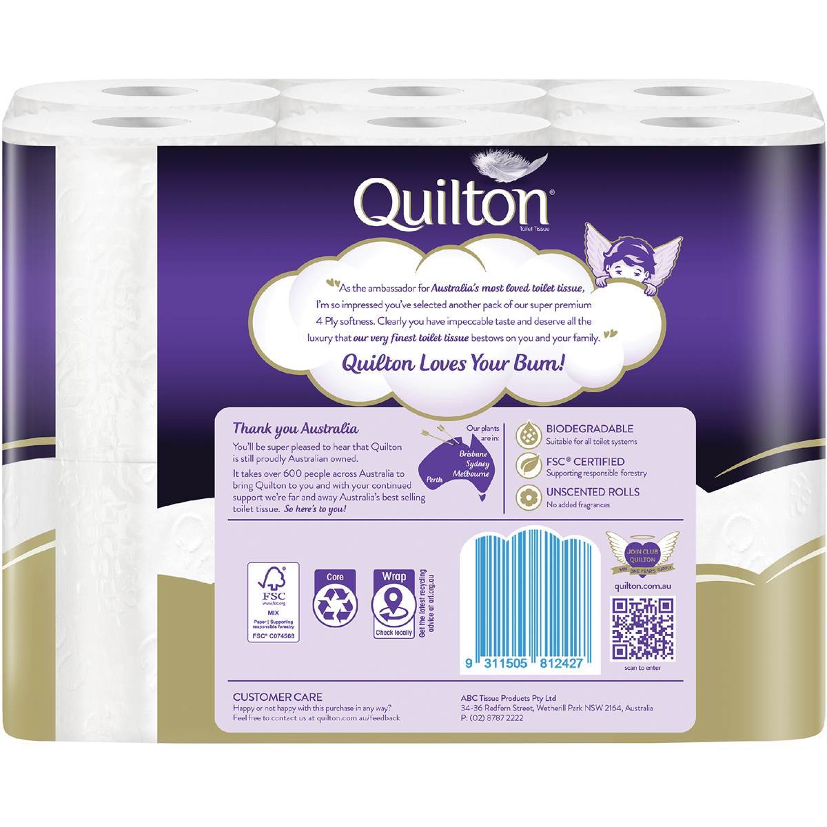 Quilton Gold Toilet Paper 12 Pack
