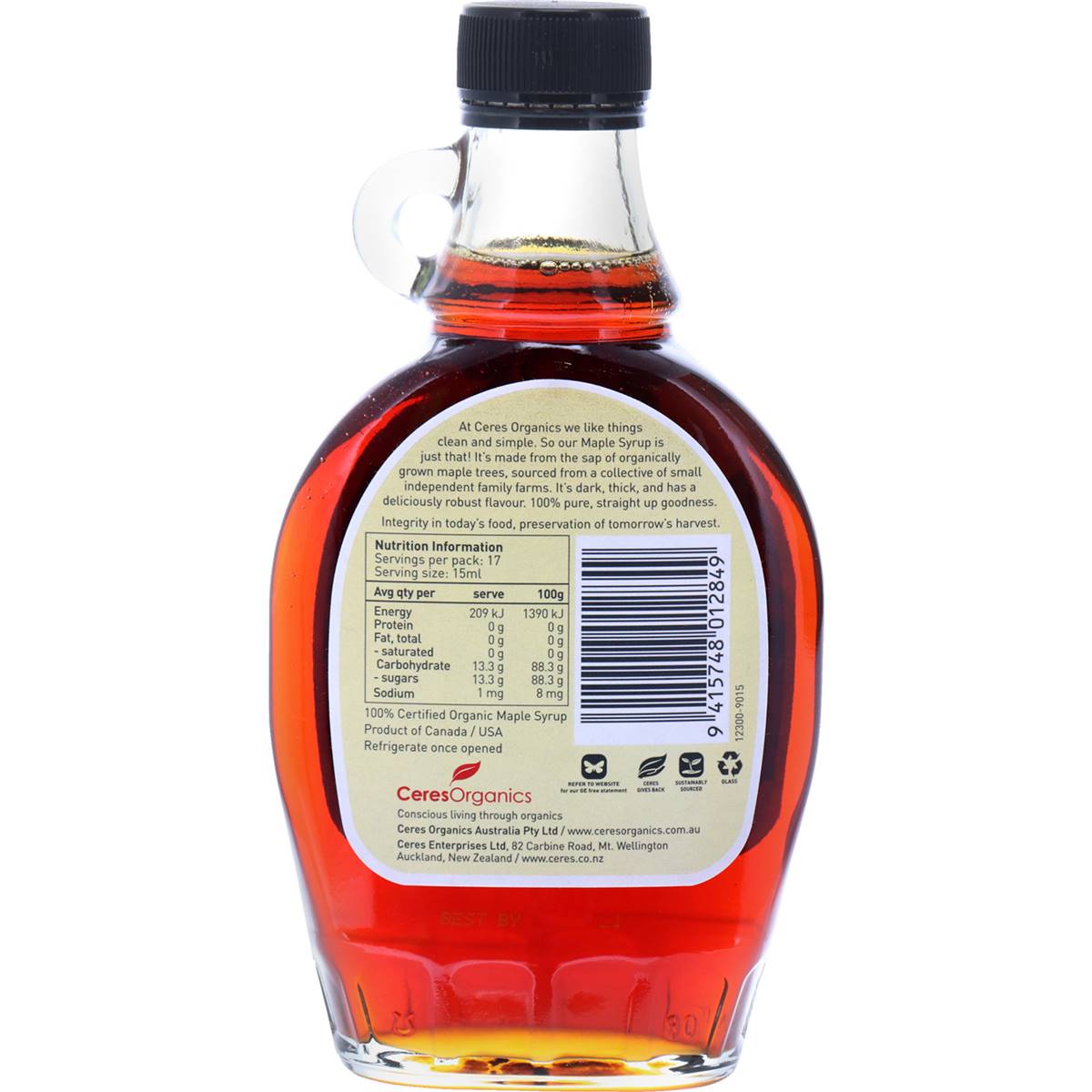 Ceres Organics Maple Syrup 250mL