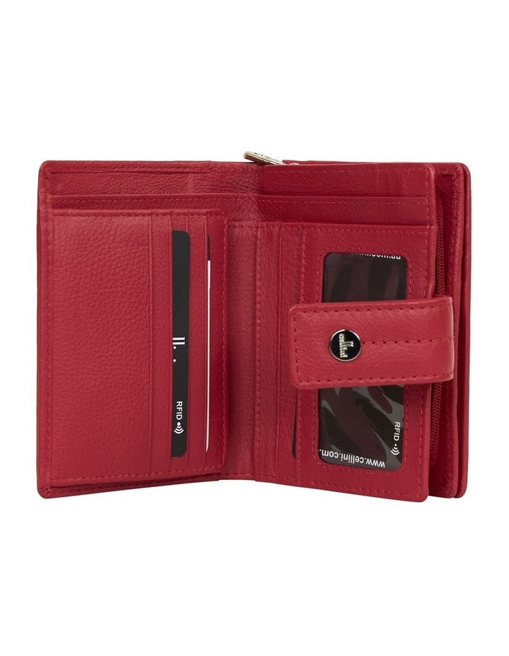 Tuscany Medium Book Wallet in Red