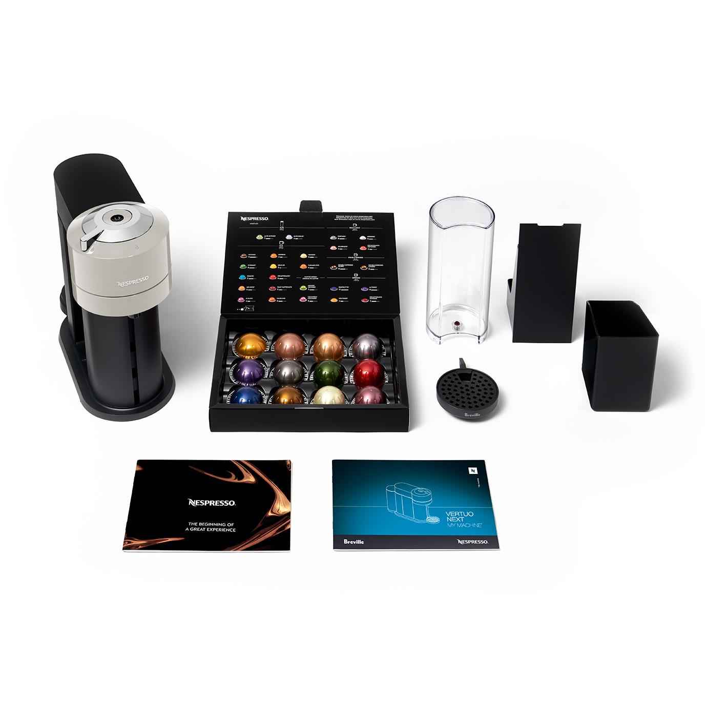 Nespresso Vertuo Next Coffee Machine (Light Grey with Aeroccino)