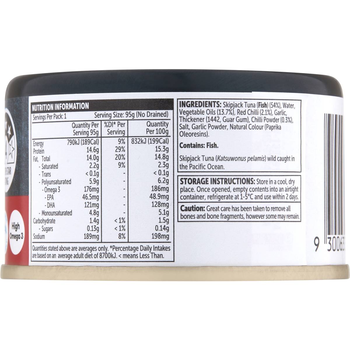 Woolworths Tuna Chilli 95g