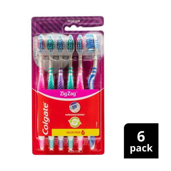 Zig Zag Medium Toothbrush Value Pack