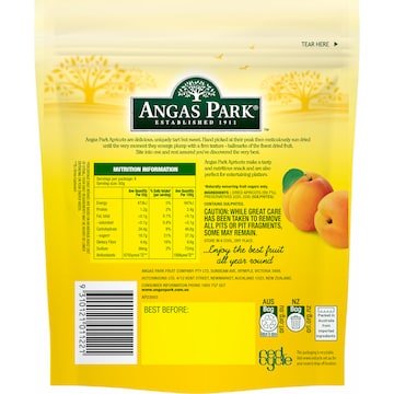Angas Park Dried Apricots 200g